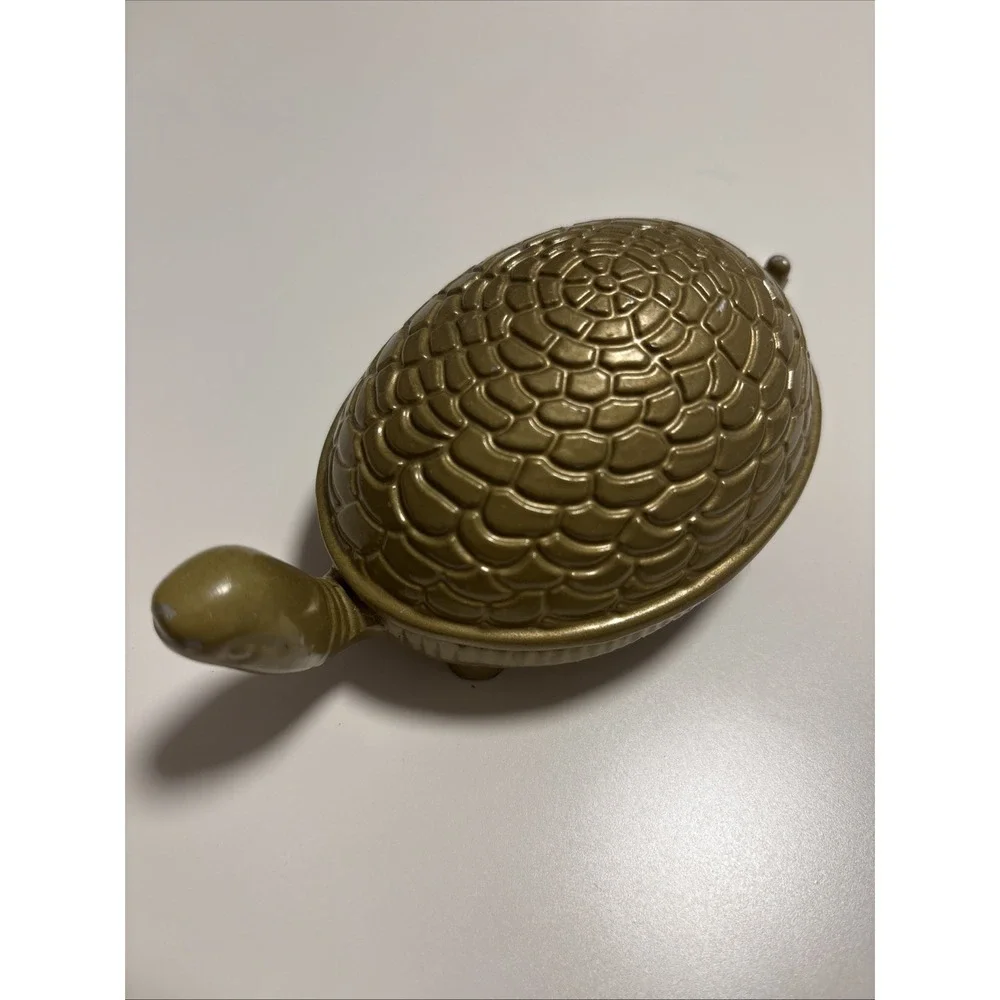 IKEA Statue Figurine Turtle Brass Gold Tone Color Made In India Removable Shell